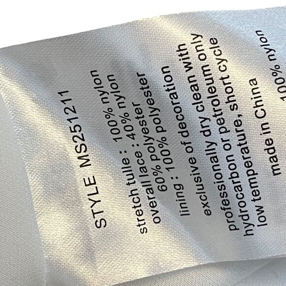 Melissa Sweet MS251211 Wedding Gown Dress Illusion Mermaid V-Back Lace Train 14 - Picture 14 of 16